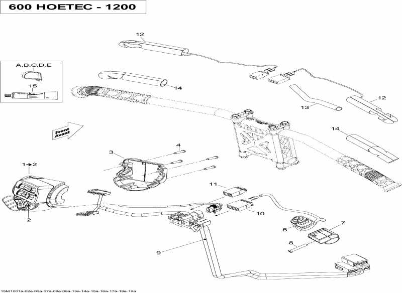  BRP SkiDoo  MX Z TNT 1200, 2010 - Steering Wiring Harness Adr, Tnt
