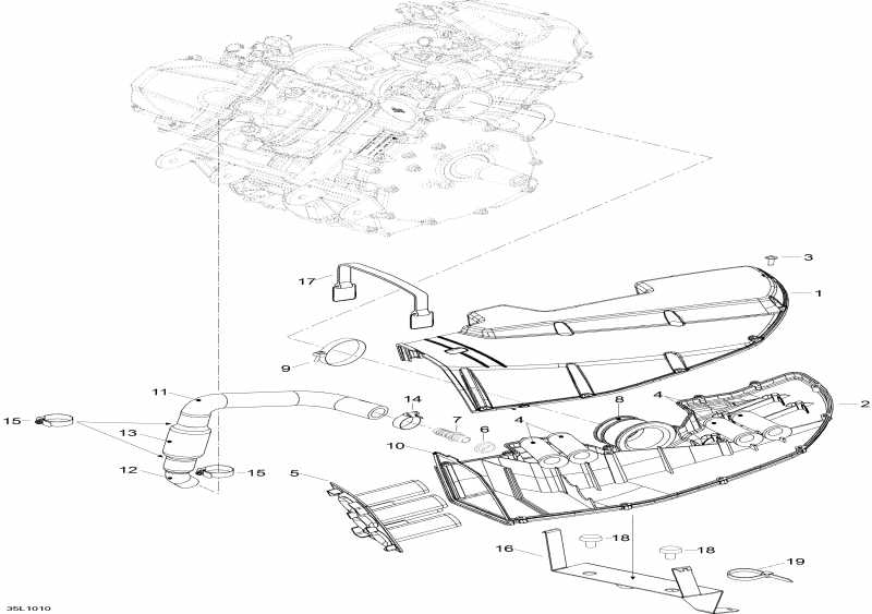  Skidoo Skandic SWT V800, 2010  - Air Intake System