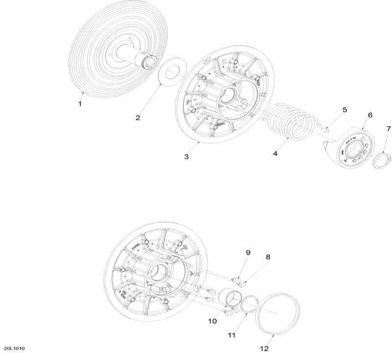  Skidoo  Skandic SWT V800, 2010 - Driven Pulley