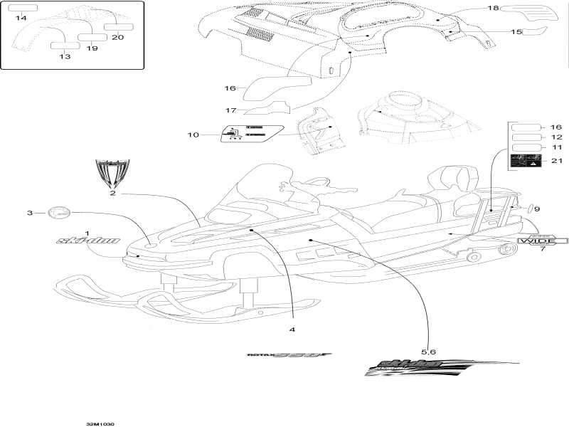 �������� Skidoo ����������� Skandic WT 550F, 2010 - Decals