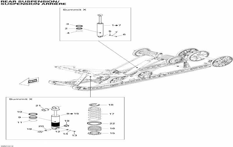 Skidoo  Summit X 800R PTEK, 2010 -   Shocks