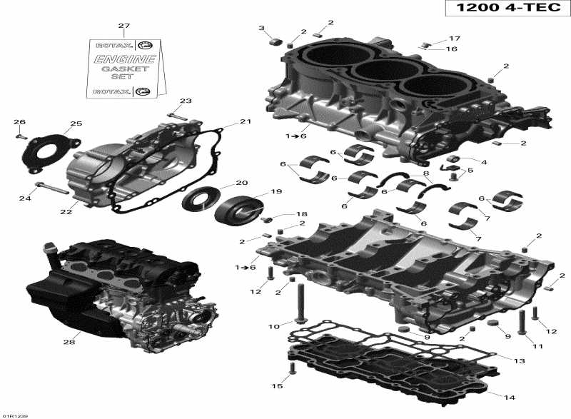  Skidoo Expedition LE 1200 XU, 2012 - Engine Block