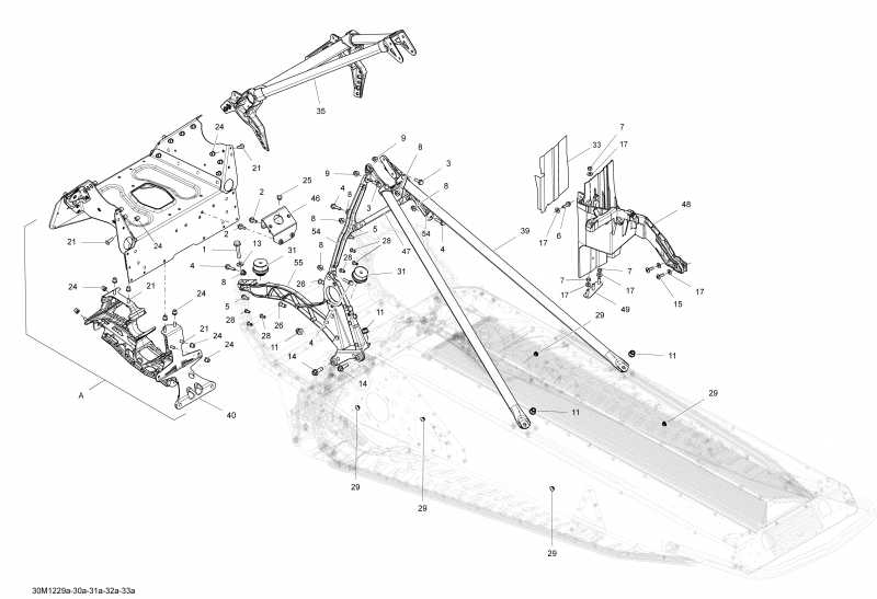  Skidoo  MXZ Sport 600ACE LFF, 2012 - Frame Common Parts