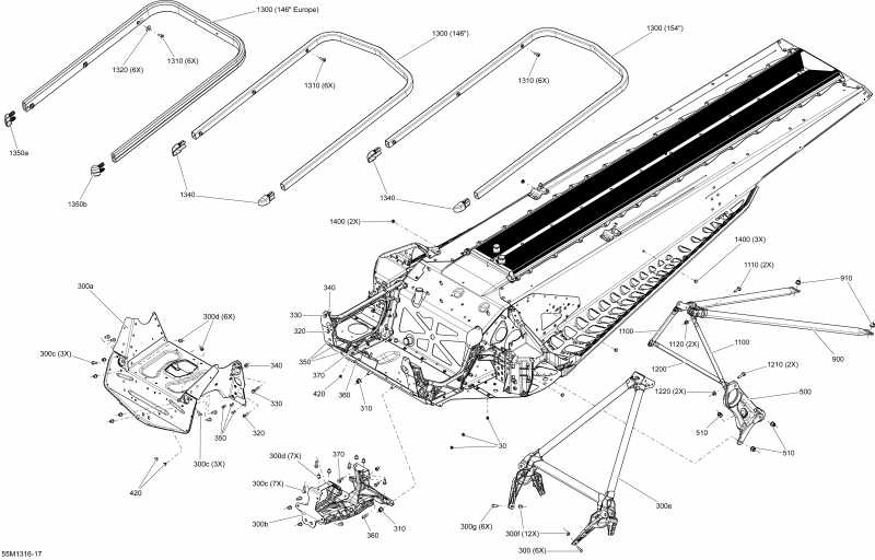  Skidoo - Frame And Components 154