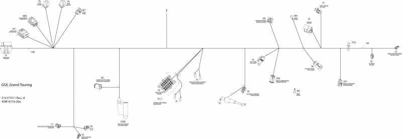  Skidoo GSX LE 12004TEC XR, 2014 - Electrical Harness Main Harness