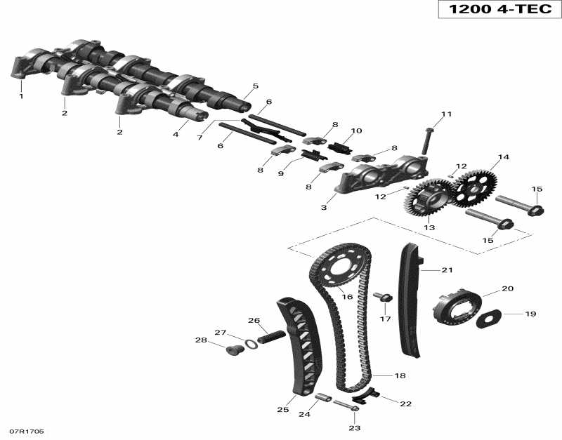  Ski Doo GRAND TOURING - 4-STROKE, 2017  -      1200 Itc 4-tec