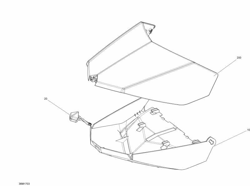 ski-doo  RENEGADE - 2-STROKE - 600 CARB_600HO E-TEC_800R E-TEC, 2017 - Luggage Rack Package Sport
