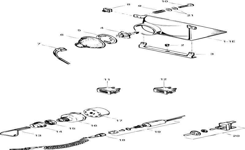 snowmobile BRP  Skandic Wide Track, 1996 - Electrical System 1