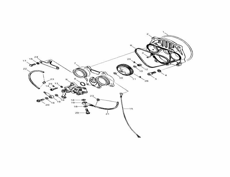  Skidoo Formula 583, 1997 - Oil Injection System