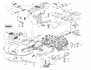 01-  Sport  Muffler (699) (01- Engine Support And Muffler (699))