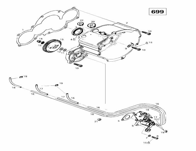  SKIDOO Grand Touring SE, 1997 - Ignition Housing Oil Pump (699)