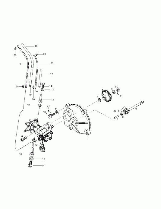 Skandic 380/500, 1997 - Oil Injection System