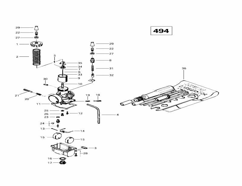    Skandic Super Wide Track, 1997 - Carburetors (494)