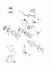 01-    (494, 670) (01- Crankshaft And Pistons (494, 670))