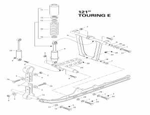 08- Front Рычаг, Задняя подвеска 121” (08- Front Arm, Rear Suspension 121”)