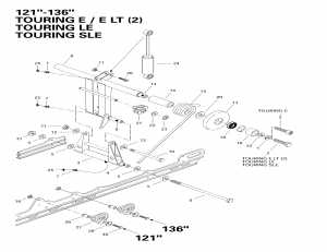 08- Rear Рычаг, Задняя подвеска 121”-136” (08- Rear Arm, Rear Suspension 121”-136”)
