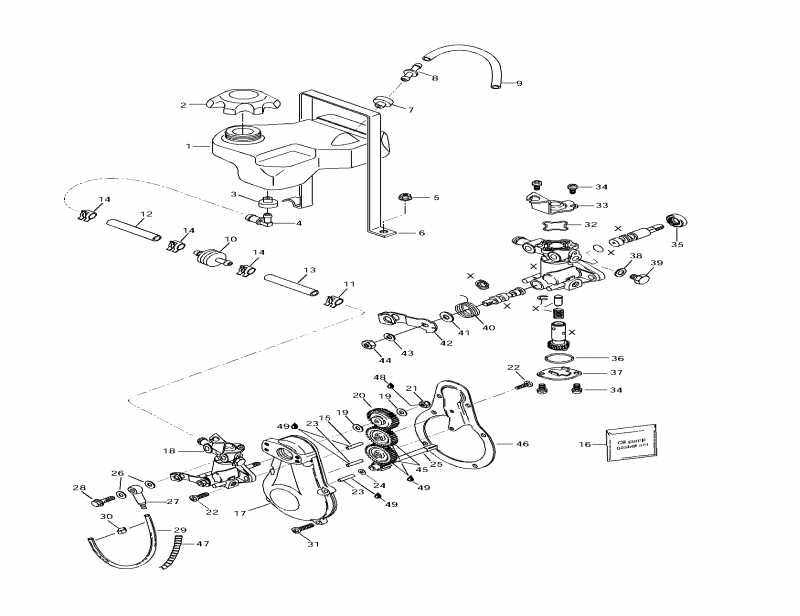 snowmobile Ski Doo Tundra II LT, 1997 - Oil Injection System