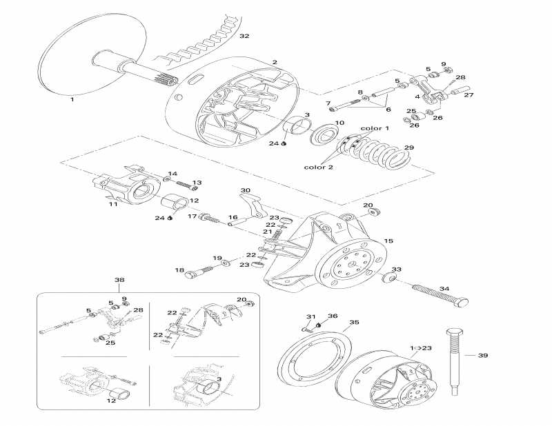 Ski Doo Formula 500, 1998 - Drive Pulley