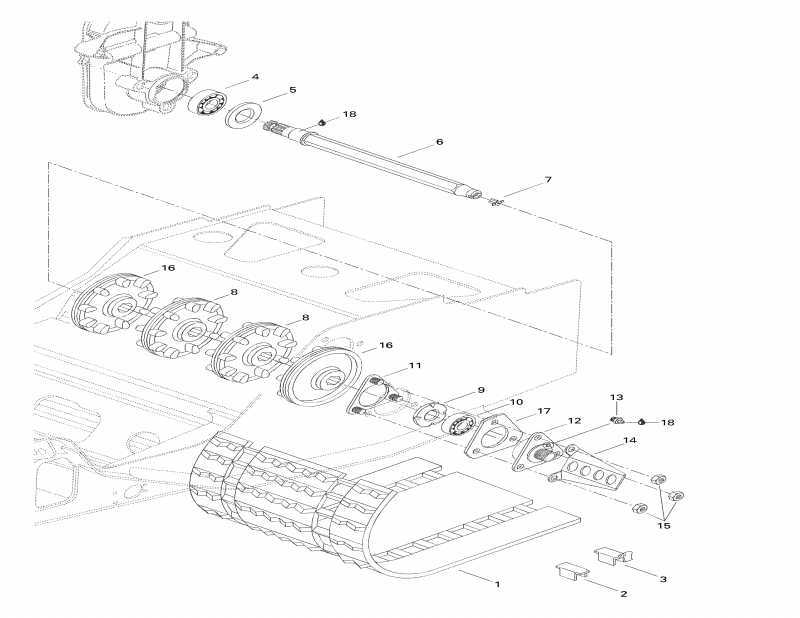  ski-doo - Drive Axle  Track