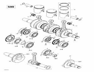 01-    (599) (01- Crankshaft And Pistons (599))