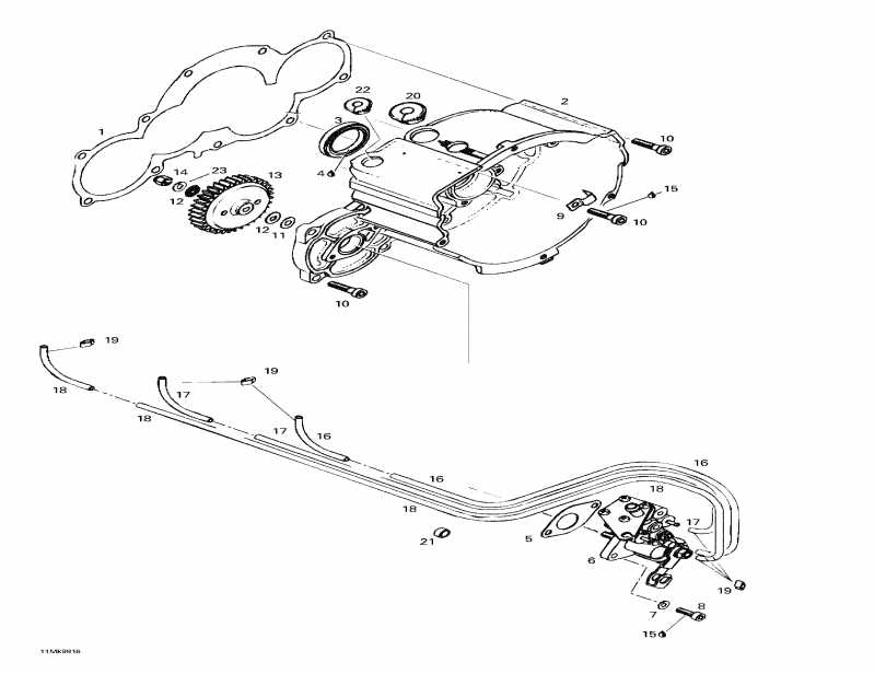 BRP  Mach Z LT, 1998 - Ignition Housing Oil Pump