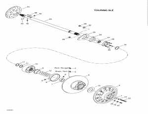 05-   (tou Sle) (05- Driven Pulley (touring Sle))