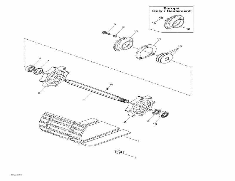 Tundra II LT, 3271, 1998 - Drive Axle  Track