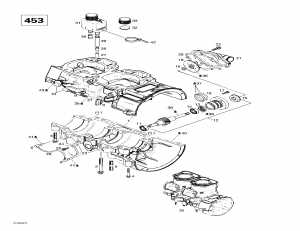 01-    (453) (01- Crankcase, Water Pump (453))