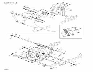 08- Front ,   (mx Z X 440 Lc) (08- Front Arm, Rear Suspension (mx Z X 440 Lc))