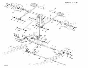 08- Rear ,   (mx Z X 440 Lc) (08- Rear Arm, Rear Suspension (mx Z X 440 Lc))