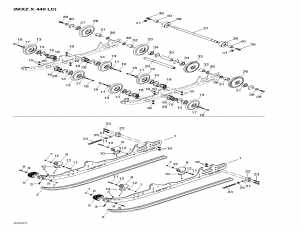 08-   (mx Z X 440lc) (08- Rear Suspension (mx Z X 440lc))