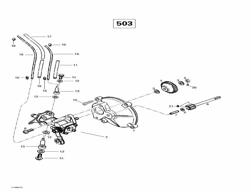  SkiDoo  Skandic Wide Track, 1999 - Oil Injection System (503)