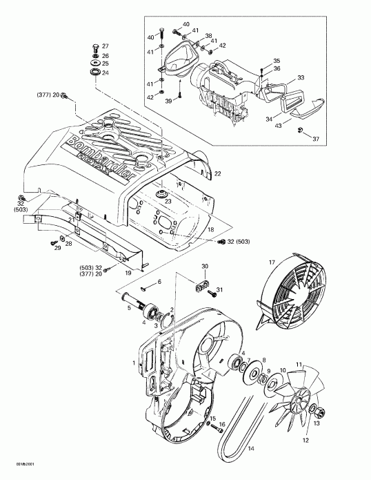    Formula Deluxe 380/500, 2000 - Cooling System And Fan
