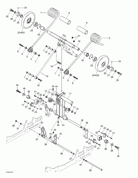  Formula Deluxe 600/700, 2000 - Rear Arm