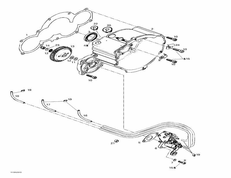 Skidoo Formula III 800, 2000  - Ignition Housing Oil Pump