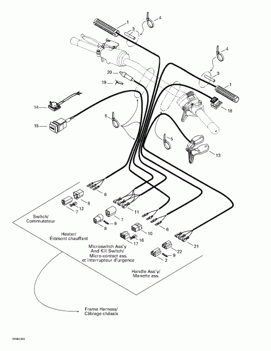    Skandic 380/500, 2000 - Steering System