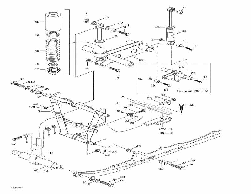 snowmobile   Summit 700, 2000 - Front ,  