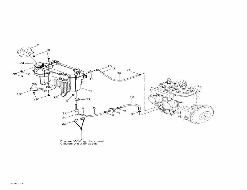 snowmobile SKIDOO - Oil Tank