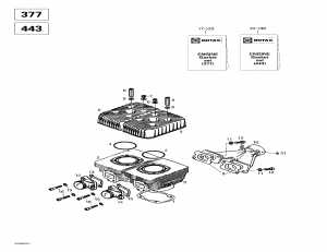 01- ,   (377, 443) (01- Cylinder, Exhaust Manifold (377, 443))