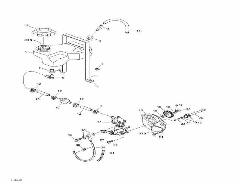 snowmobile   Tundra R, 2000 - Oil Injection System