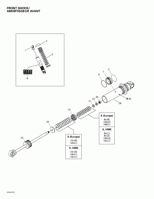   Summit 600/700/800, 2002 - Front Take Apart Shocks