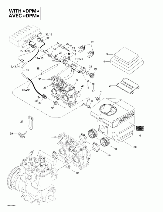 BRP ����������� Legend 500/600/700, 2003 - Air ������� ������ System 2