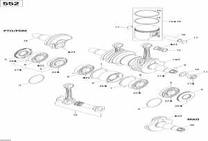 01- , Skandic 550f (01- Crankshaft, Skandic 550f)