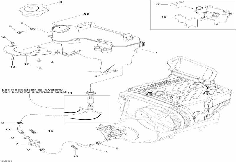  Ski-doo Summit 550F, 2004  - Oil Tank Summit 550f