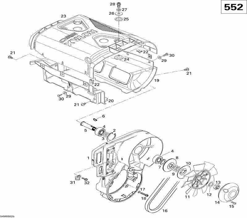  ski-doo MX Z 550F, 2005  - Fan 552