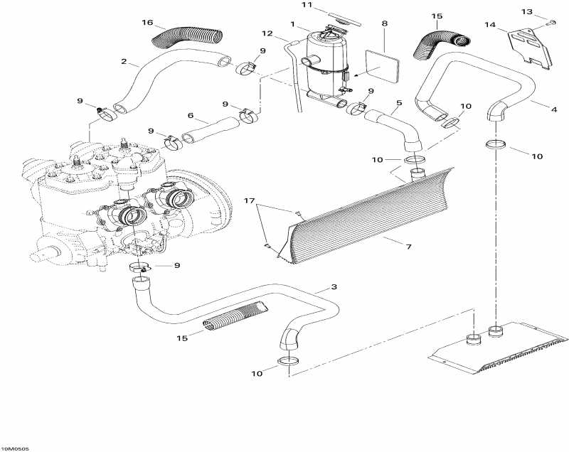    MX Z 800 HO Adrenaline & X, 2005 - Cooling System