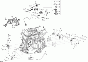 01-  Skandic - 600 Ace (01- Engine Skandic - 600 Ace)