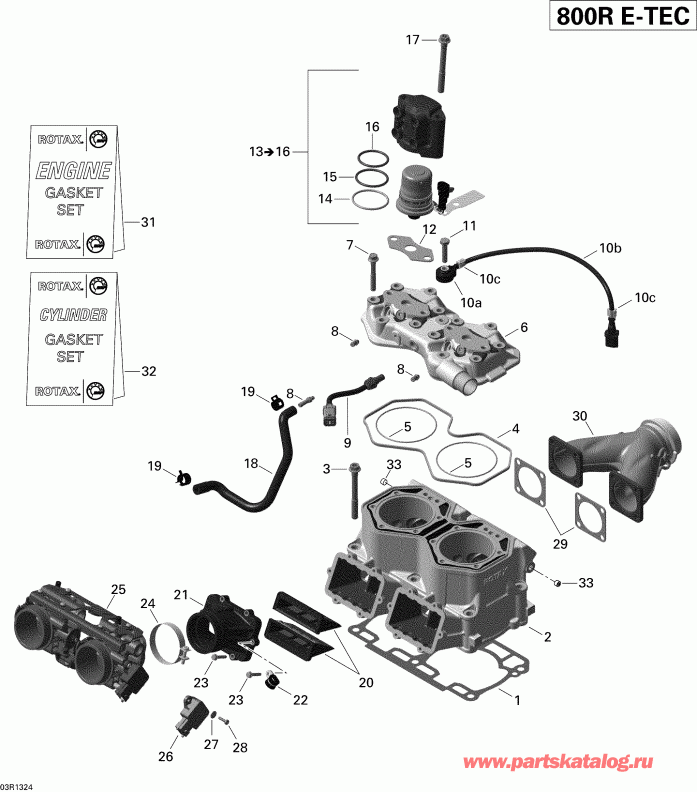  RENEGADE X 800RE XS, 2013 - Cylinder And Injection System