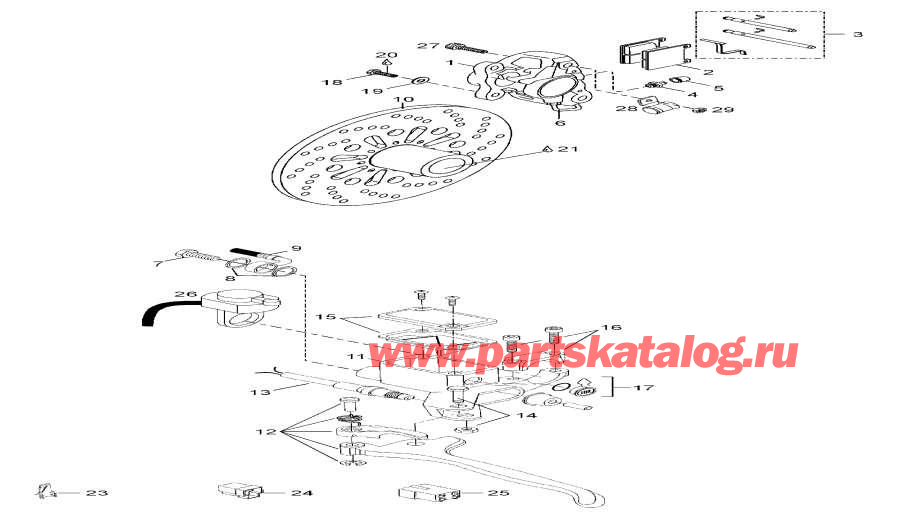��������� Lynx  - �������� �������� / Front Suspension