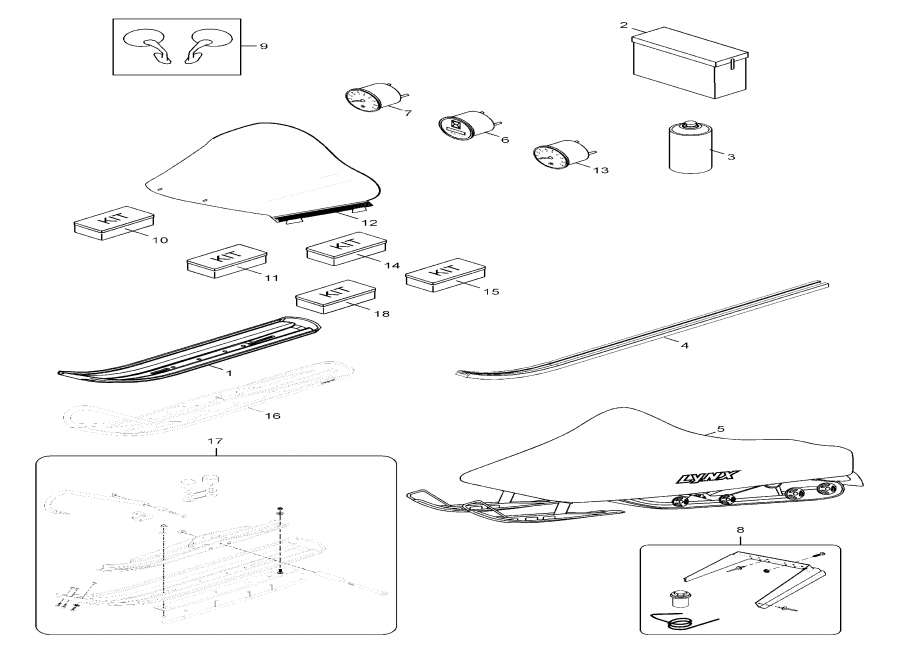 Snowmobile lynx  - Accessories